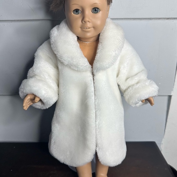 Vintage 1996 Fibrecraft Materials American Girl Doll Size 18” Faux Fur Coat - Picture 16 of 16